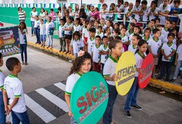 Alunos da rede pública municipal participam de blitz educativa em Girau do Ponciano