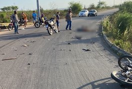 Colisão entre motocicleta e caminhão resulta na morte de um homem, em Craíbas