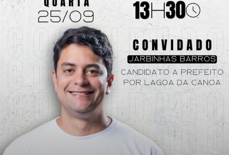 Jarbinhas Barros participa de do Já É Cast nesta quarta-feira, 25