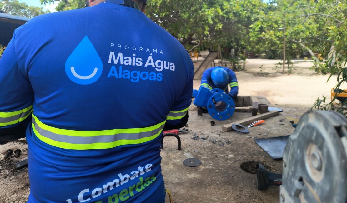 Sete cidades do interior de Alagoas recebem obras e manutenções preventivas na rede de saneamento