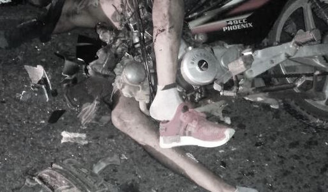 Motociclista morre em colisão com micro-ônibus na BR 316