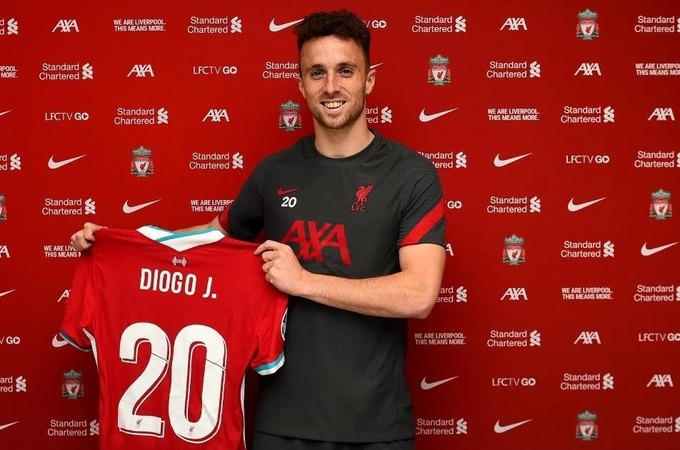 Liverpool publica que vai 'imortalizar' a camisa 20 de Diogo Jota