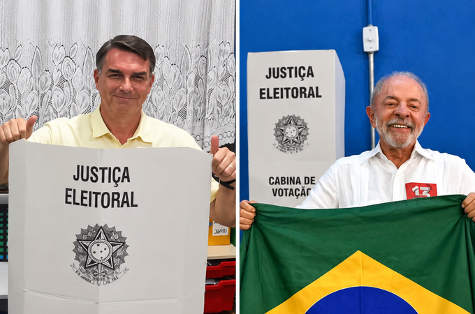 Lula e Flávio Bolsonaro já votaram e trocam críticas no dia decisivo do segundo turno