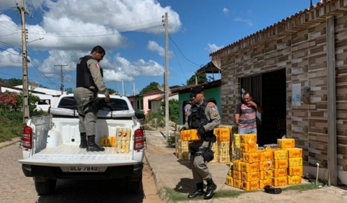 Operação apreende centenas de bebidas alcoólicas fora da validade em Igreja Nova