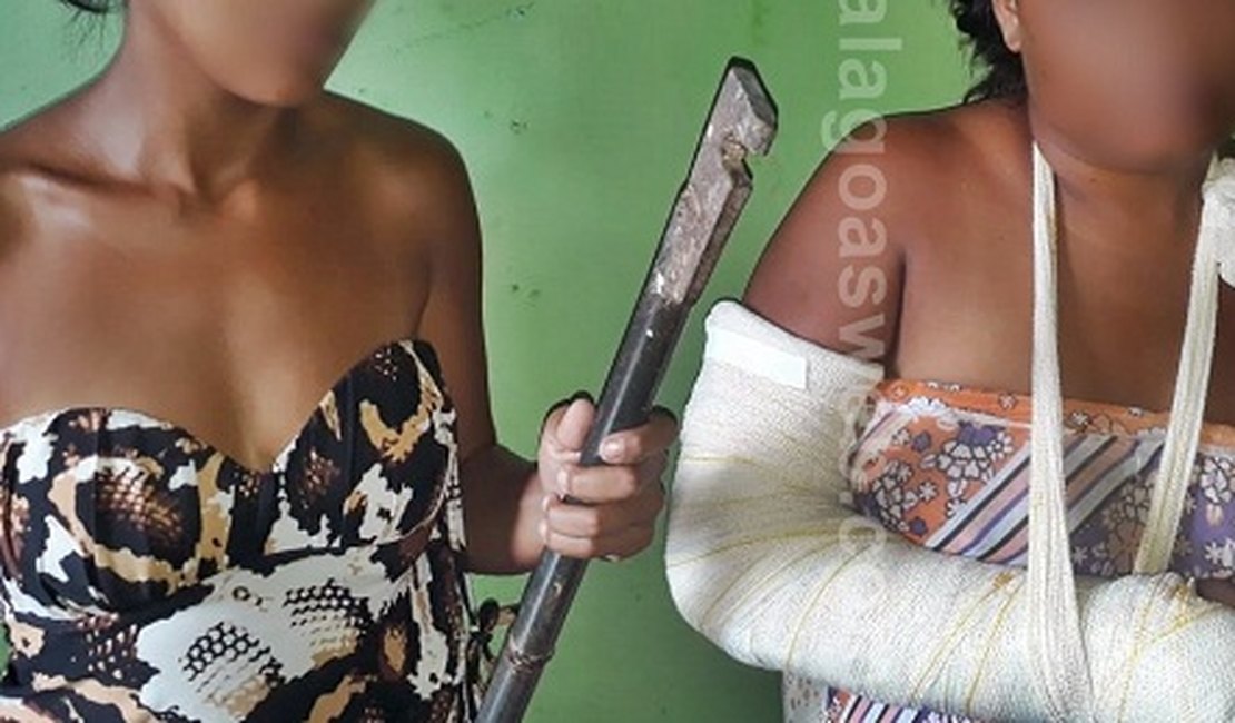 Homem agride mulher e cunhada dela com barra de ferro em Teotônio Vilela