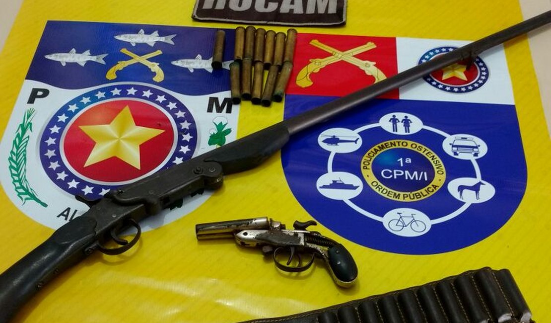 Polícia apreende armas de fogo em circo no interior de Alagoas