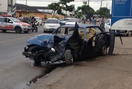 Condutor morre após perder controle de veículo no Distrito Industrial