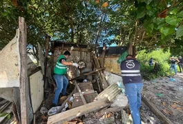 Operação no Vergel do Lago termina com troca de tiros, apreensão de drogas e demolição de barracos usados por criminosos