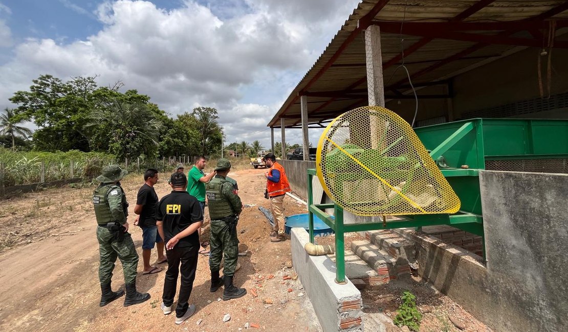 Fiscalização inspeciona casas de farinha em Junqueiro e orienta maior produtor da região