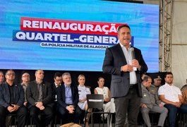 Governador Paulo Dantas reinaugura Quartel-General da Polícia Militar de Alagoas em Maceió