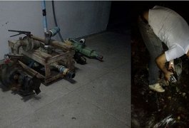 Em meio a crise hídrica, fiscalização apreende bombas irregulares em União dos Palmares