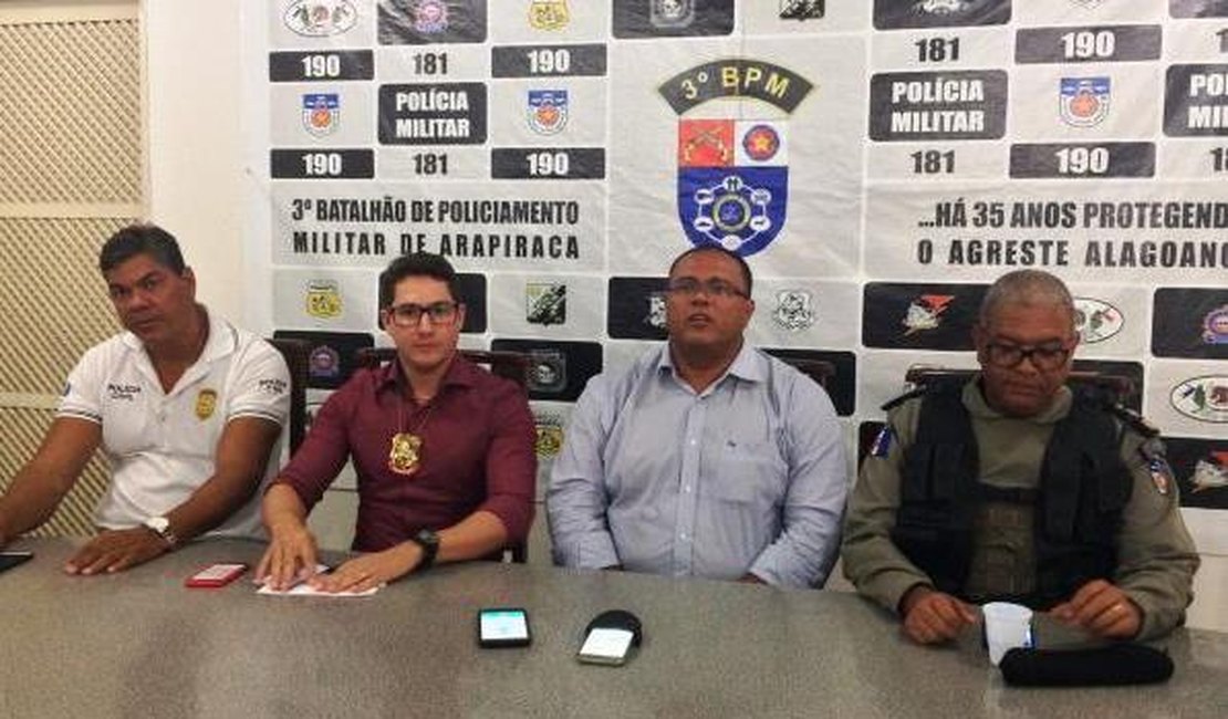 Operação conjunta prende oito acusados de homicídios e tráfico de drogas em Arapiraca e Maceió