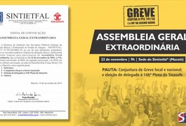 GREVE: Assembleia Geral com servidores do IFAL ocorre nesta terça-feira (22)