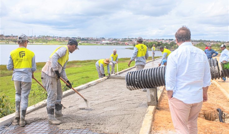 Ampliação e modernização do Lago da Perucaba estão com mais de 80% dos servidos realizados