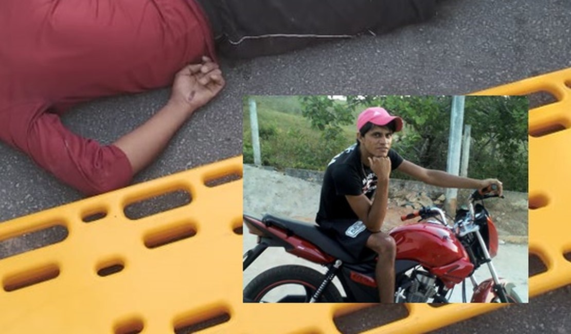 Jovem motociclista morre após colisão frontal com caminhão na AL 115, em Olho D'Água Grande