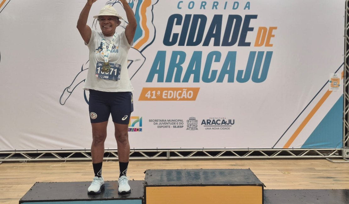 Maratonista Carminha vence em 2º lugar a 41ª edição da Corrida Cidade de Aracaju