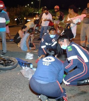 Duas pessoas ficam feridas após colisão envolvendo carro e moto na zona rural de Arapiraca