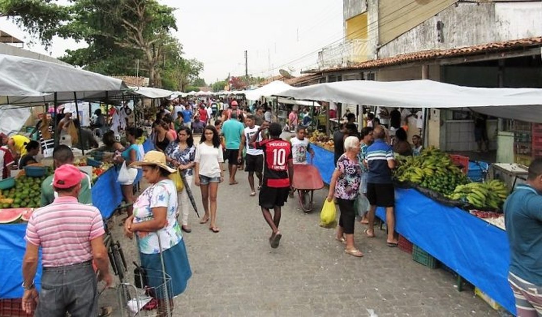 Feiras livres de Penedo acontecerão somente com produtos alimentícios