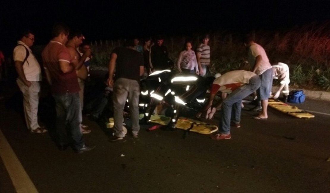 Acidente deixa um morto e duas pessoas feridas em Palmeira dos Índios