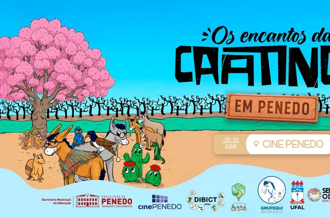 Projeto da Ufal 'Os Encantos da Caatinga' promove nova edição do Cine Ambiental em Penedo