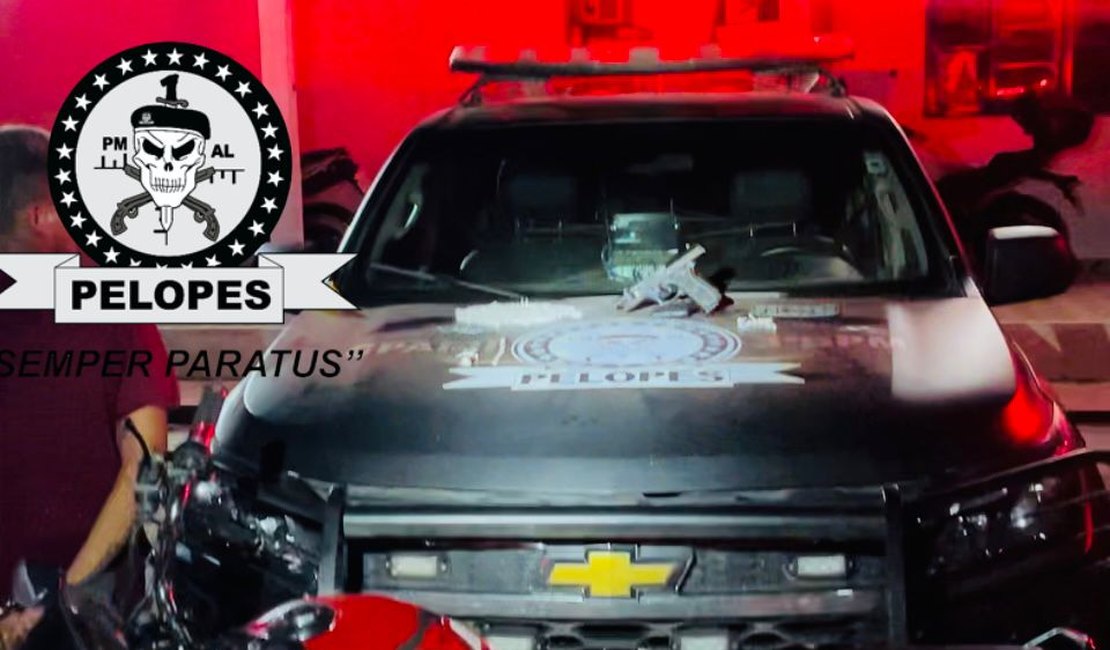 Ladrões de moto tentam fugir da polícia em veículo furtado e um deles é preso, em Arapiraca