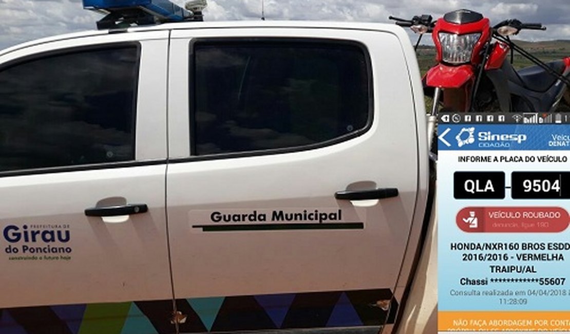 Denúncias levam GM de Girau do Ponciano a localizar veículo roubado na zona rural da cidade