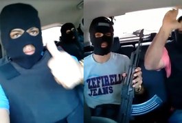 Quarteto envolvido em crimes no Ceará grava vídeo ostentando armas pesadas