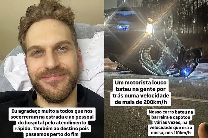 Humorista francês Paul Cabannes sofre acidente de carro em SP