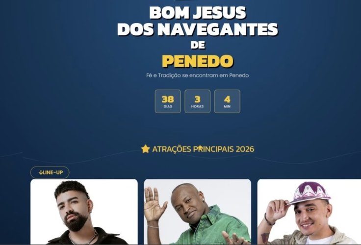 Prefeitura lança site do Bom Jesus 2026 com sistema moderno de hospedagens integrado