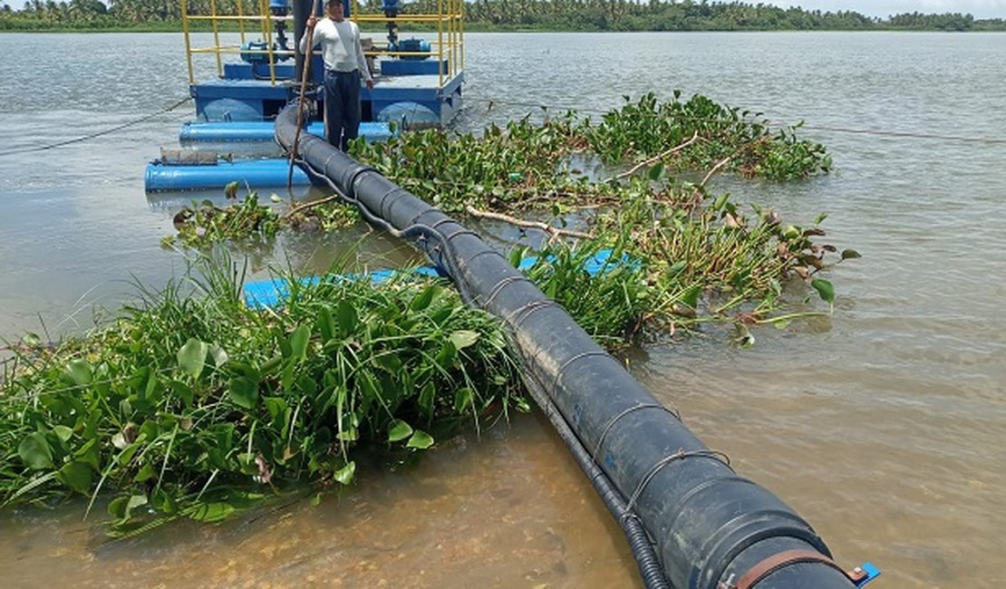 Abastecimento de Piaçabuçu sofre interrupções devido a plantas aquáticas no rio