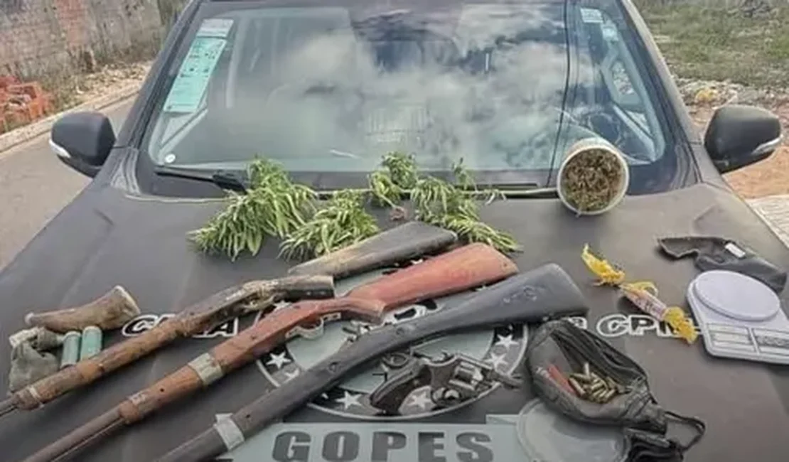 Dupla é presa por suspeita de tráfico durante operação de Carnaval em Olho d’Água Grande