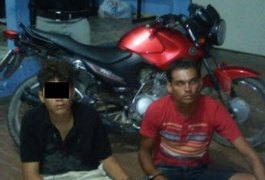 Jovens são apreendidos com moto roubada em Arapiraca