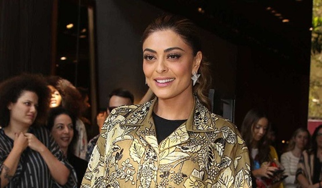 Juliana Paes é ovacionada em camarote do 'Rock in Rio'