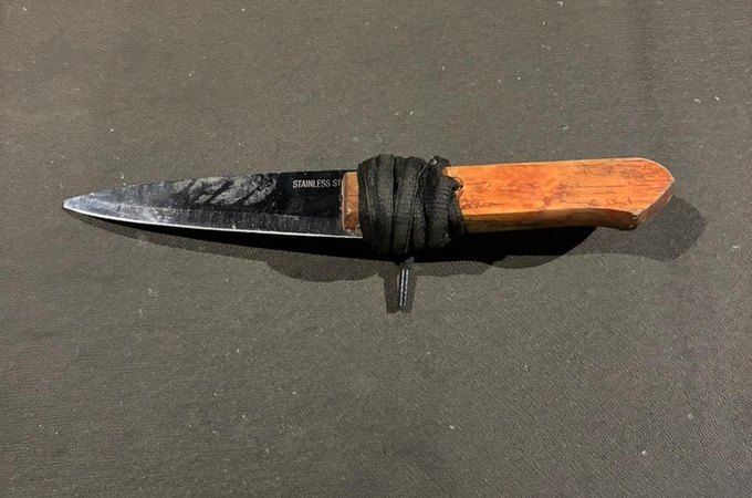 Homem é detido com faca próximo ao Hospital Regional de Arapiraca