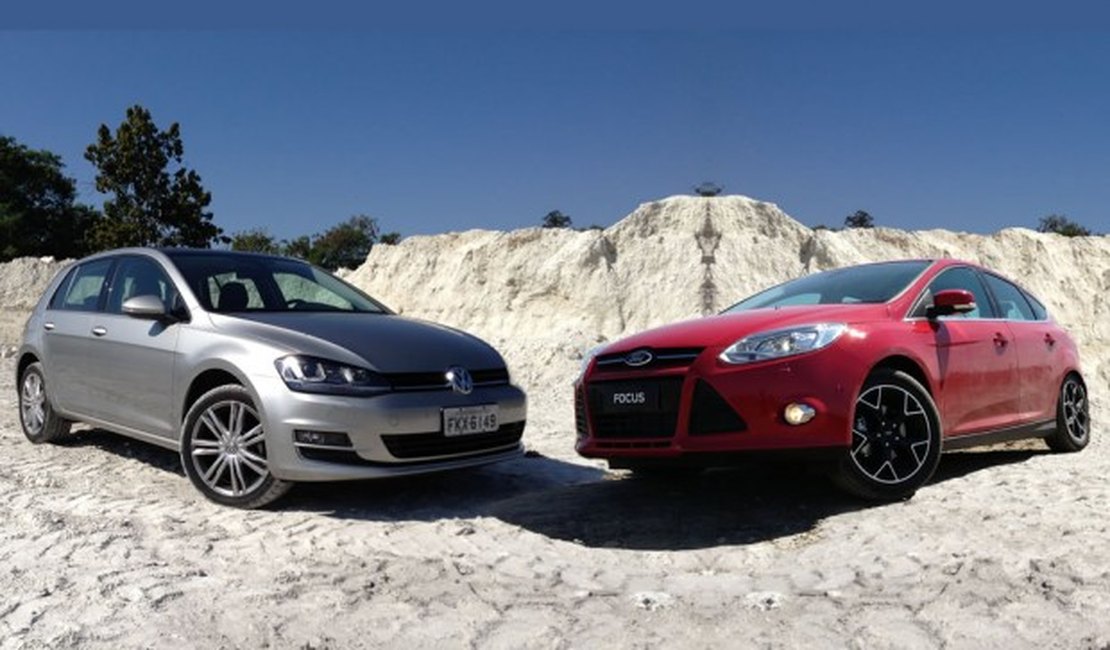 Tira-teima hatches médios: VW Golf 1.4 TSI Highline ou Ford Focus 2.0 Titanium?