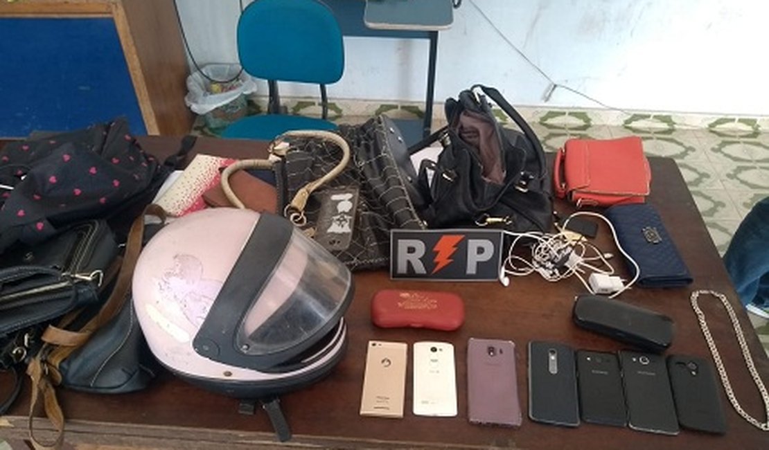 Rádio Patrulha recupera diversos celulares roubados na zona rural de Arapiraca
