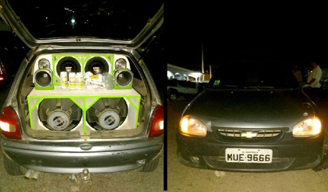 Dupla é presa por usar som automotivo de forma abusiva no Agreste