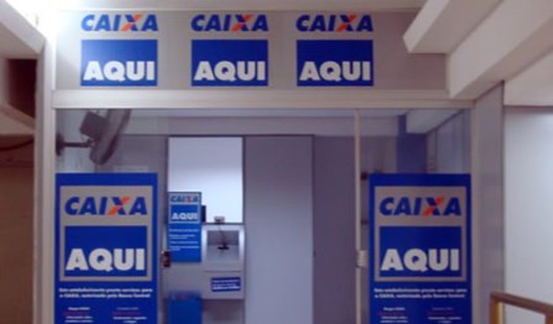 Homens armados invadem agência do Caixa Aqui e levam R$ 7 mil