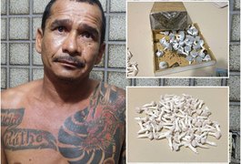 Homem é detido com mais de meio quilo de drogas, em São Miguel dos Campos