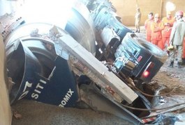 Grave acidente com betoneira deixa operador morto em Maceió