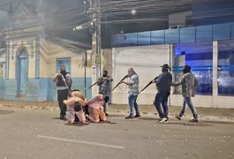 Polícia simula operação de enfrentamento a assalto a bancos em Arapiraca