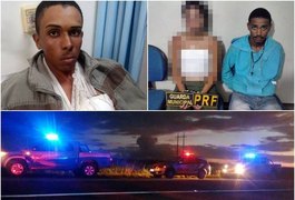 Operação prende trio suspeito em assaltos a transportes alternativos no interior de Alagoas