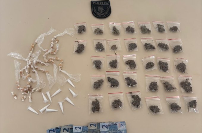 Dois homens são detidos com drogas e um deles tinha mandado de prisão em aberto em Arapiraca