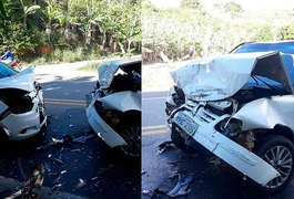 Policiais militares ficam feridos após colisão em rodovia alagoana