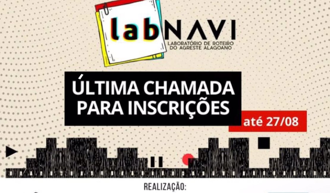 LabNAVI oferece bolsas de R$ 1 mil para roteiros; inscrições gratuitas até domingo