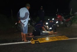 Motociclista fica ferido após acidente em rodovia no Agreste alagoano
