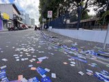 Arapiraca amanhece coberta de santinhos no dia do 1º turno da eleição