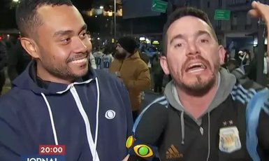 Repórter da Band é vítima de racismo em frente às câmeras na Argentina