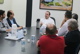 Prefeito Luciano recebe a visita do novo superintendente dos Correios em Alagoas