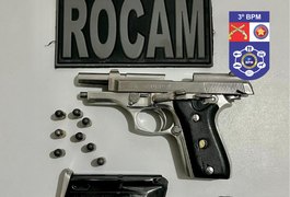Jovem é preso por posse irregular de arma de fogo, acessório ou munição de uso permitido em Arapiraca